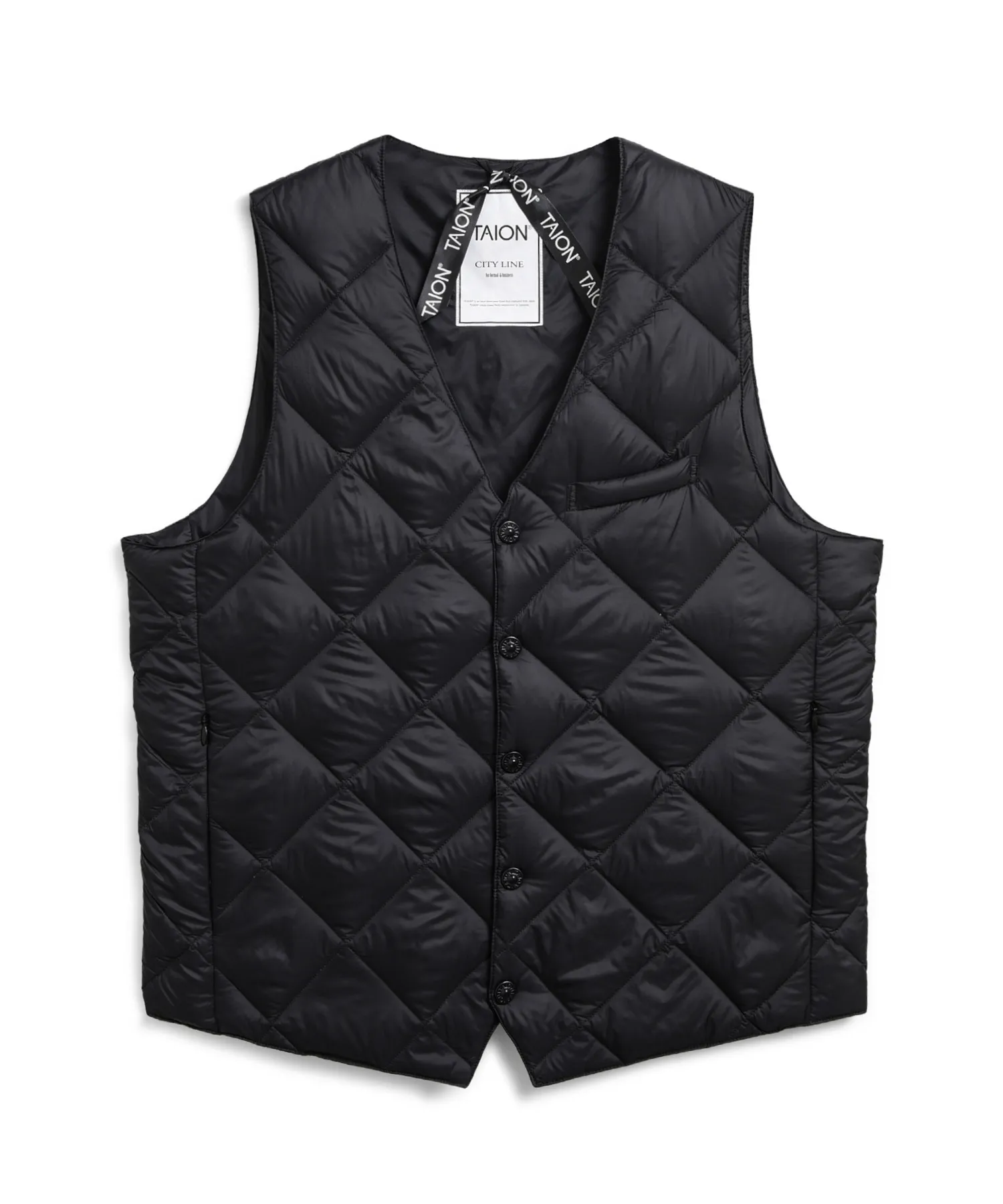 City Single Snap Button Down Gilet - Image 11