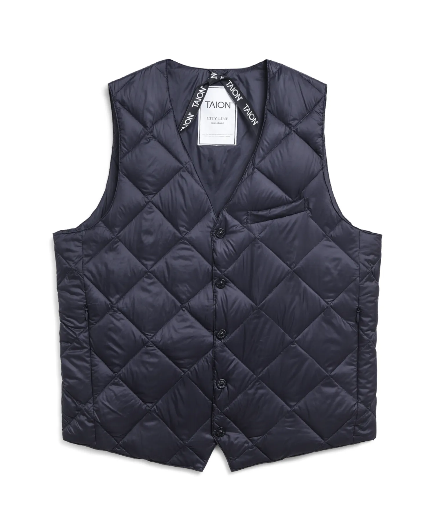 City Single Snap Button Down Gilet - Image 13