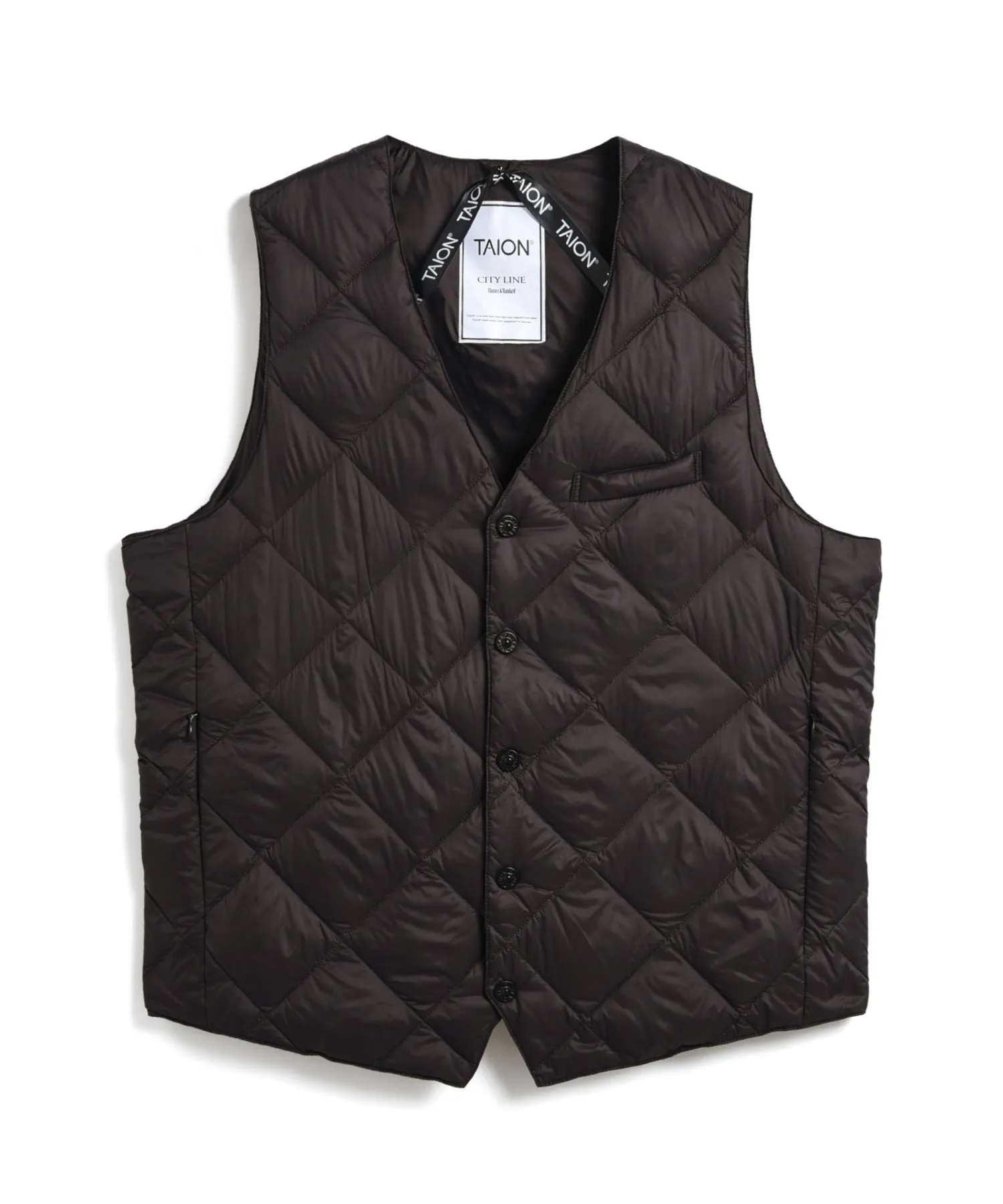 City Single Snap Button Down Gilet - Image 15