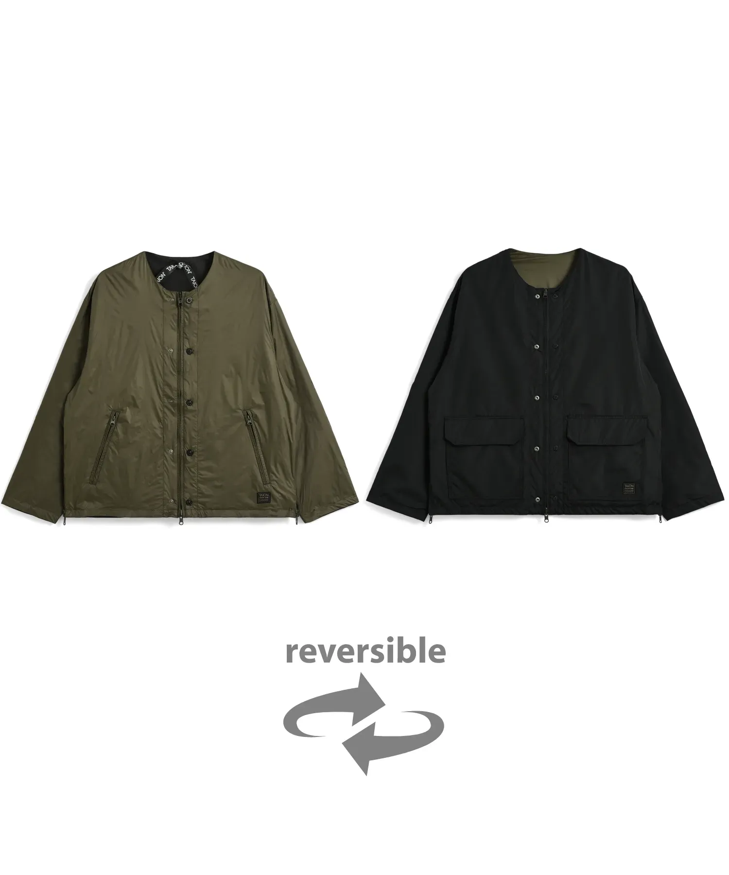 Unisex Non Down Military Reversible M65 Liner W-Zip Jacket - Image 23