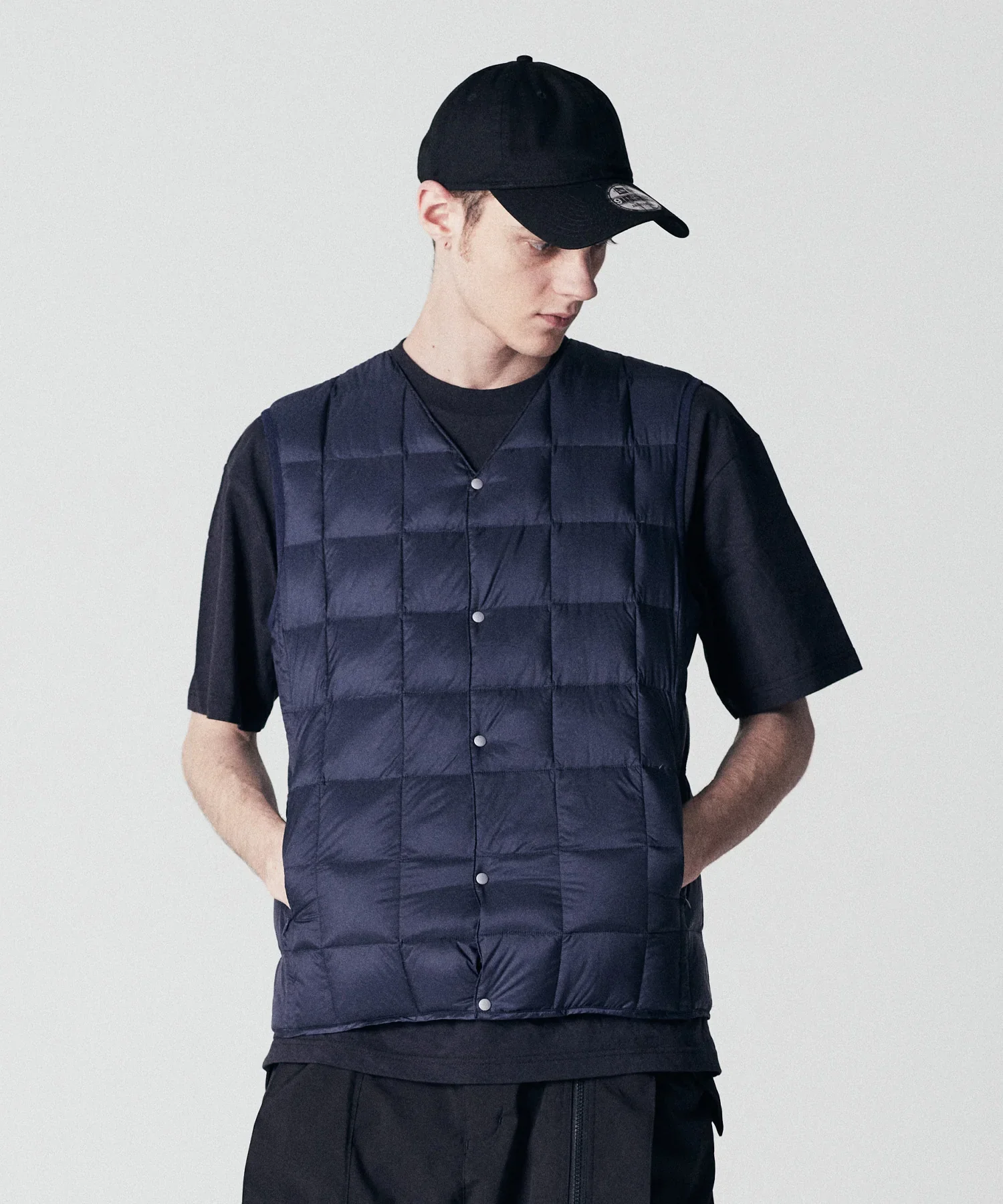 Unisex Basic V-Neck Button Down Vest - Image 14