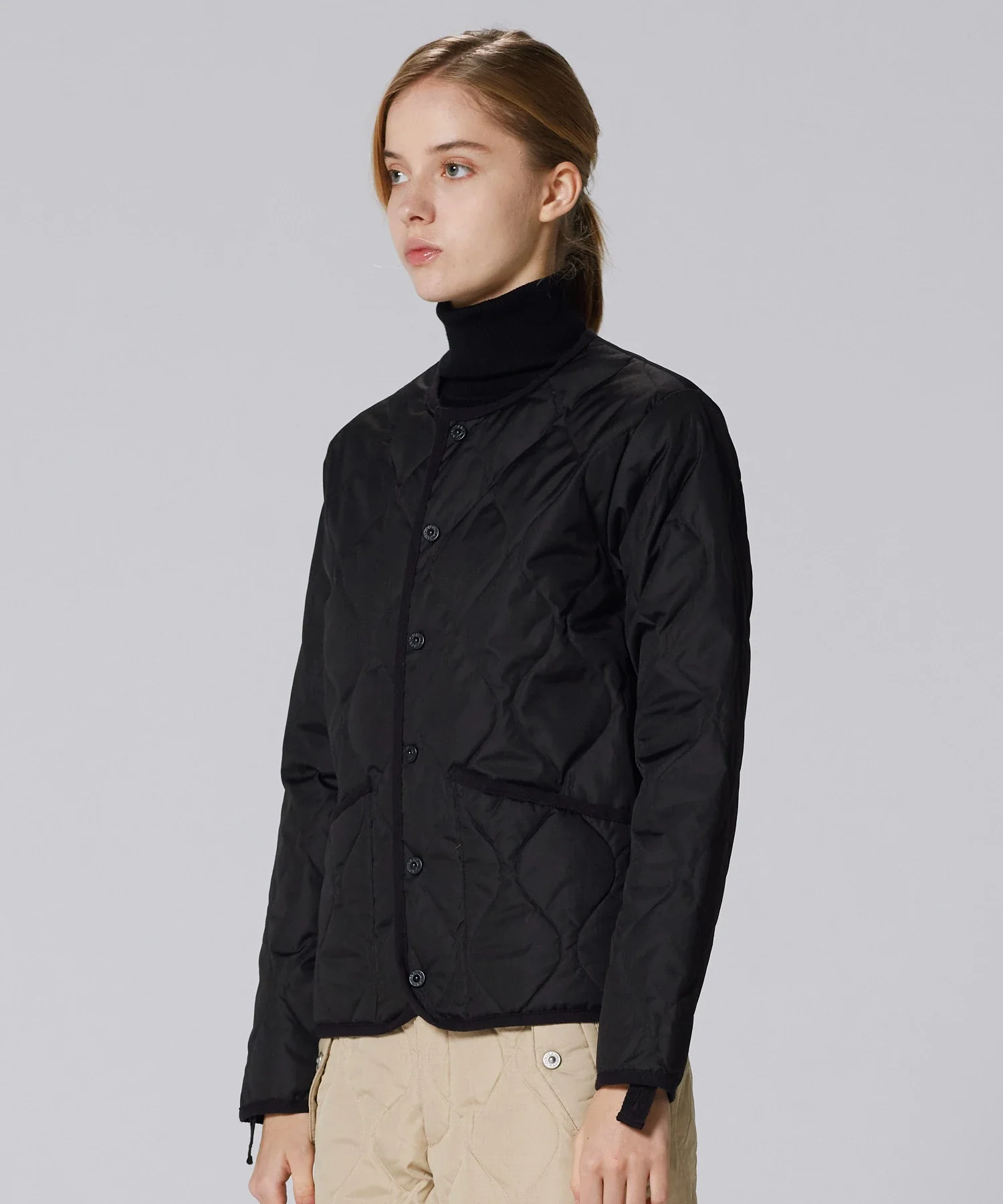 Unisex Military Crew Neck Down Jacket (Hard Shell) - Image 17