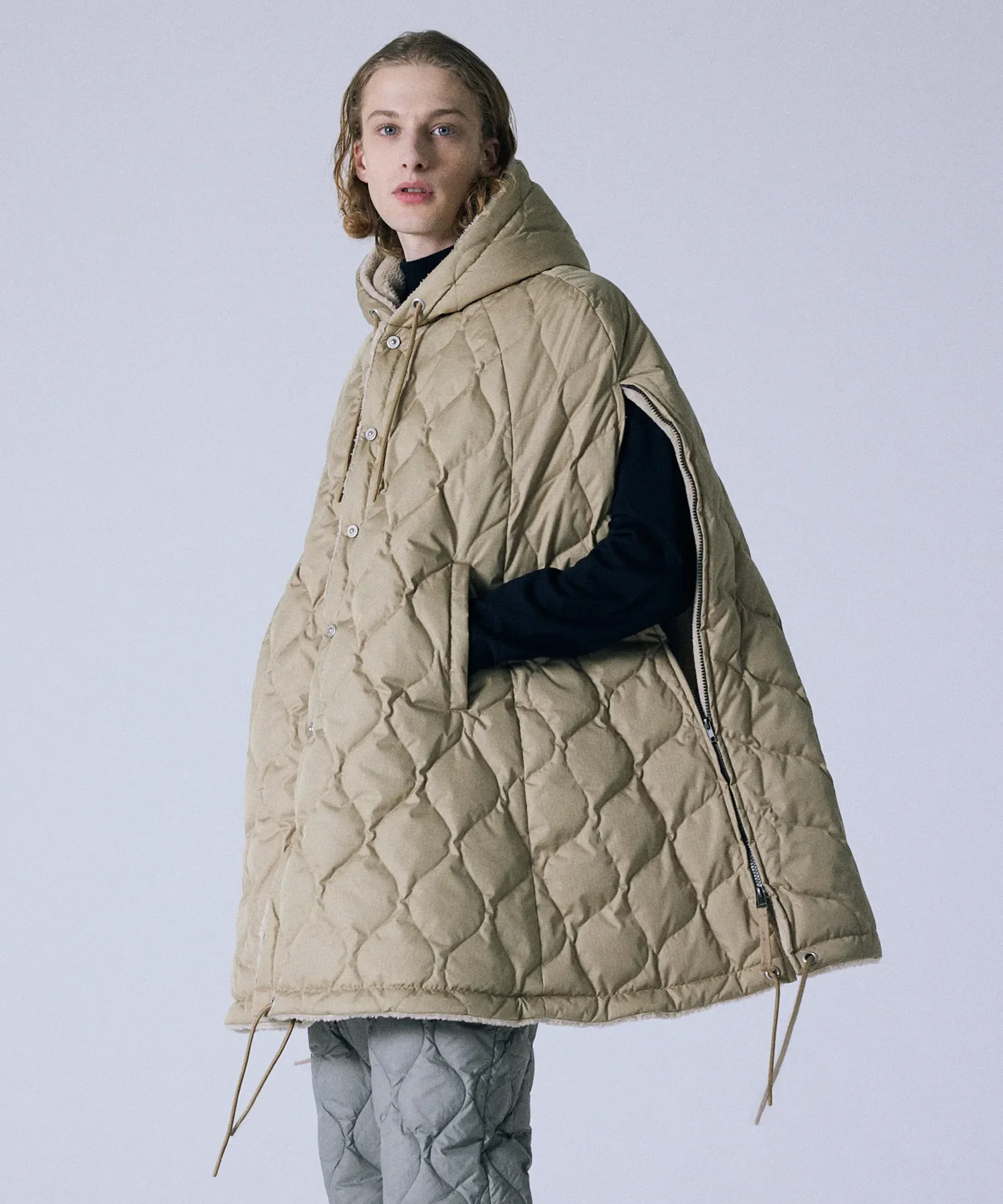 Unisex Military Down Cape - Image 20