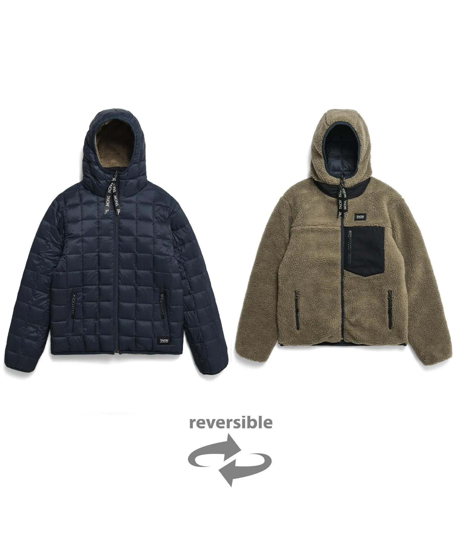 Unisex Mountain Reversible Down x Boa Hoodie - Image 14