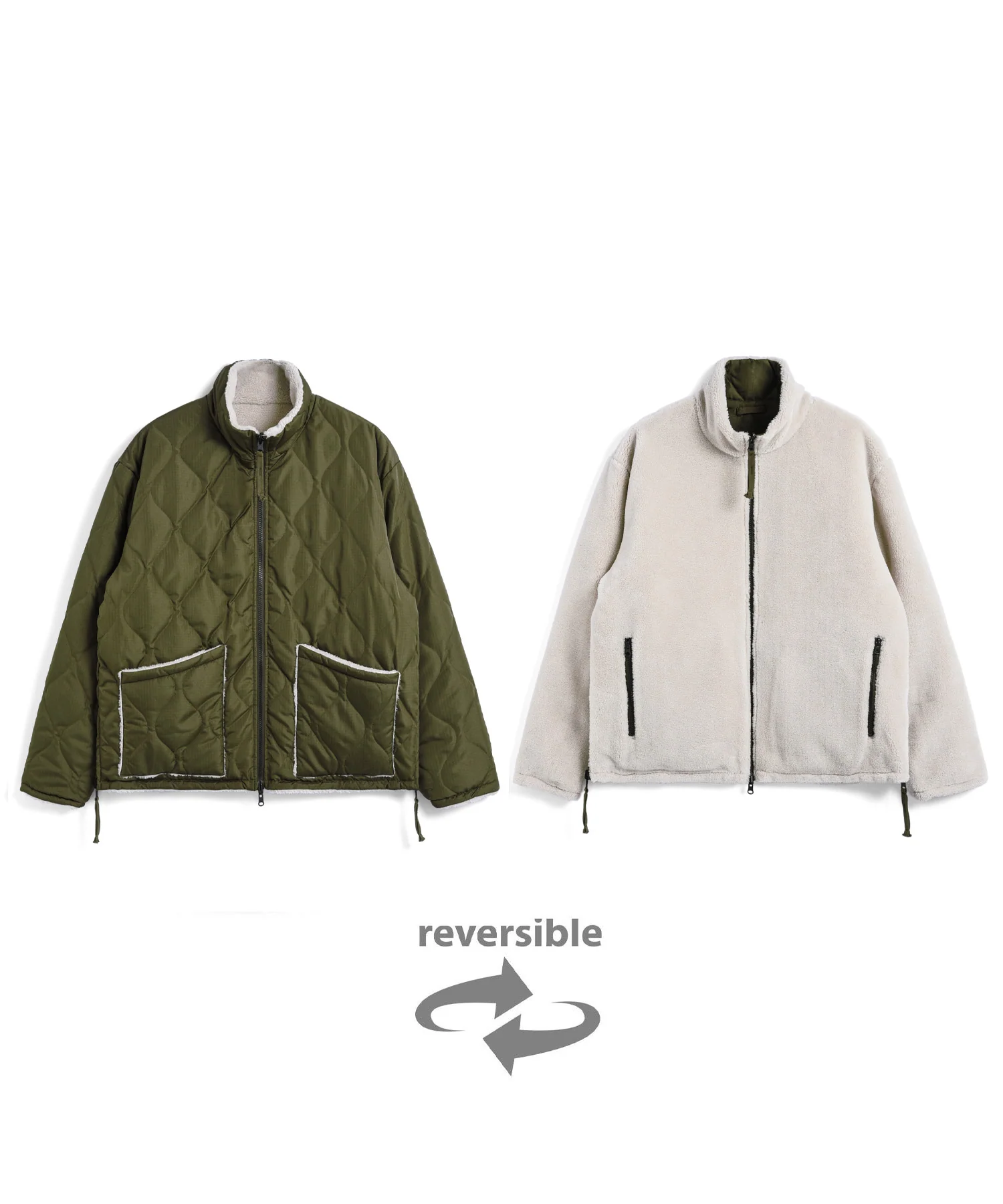 Unisex Military Reversible Hi Neck Down Jacket (Hard Shell) - Image 26