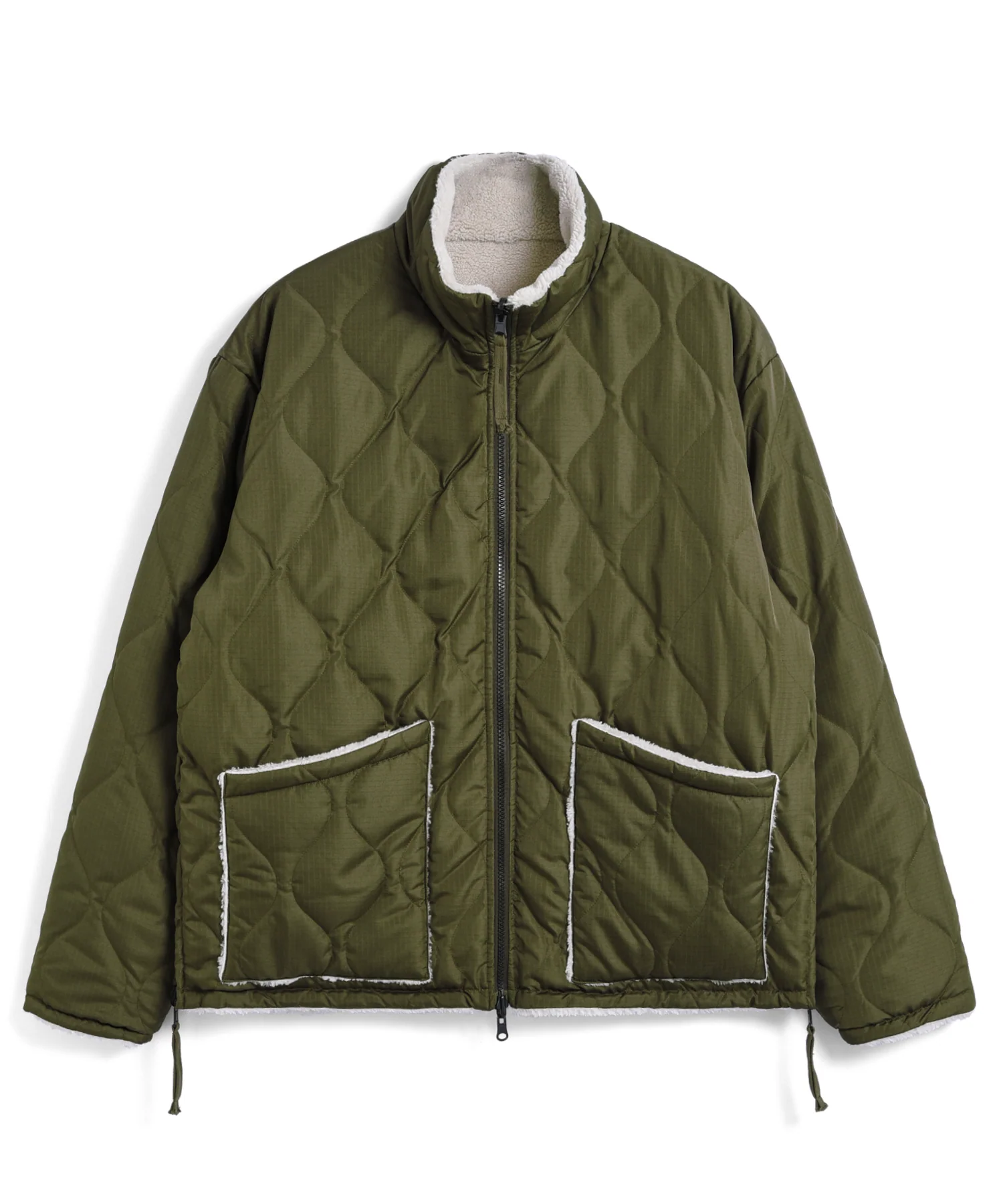 Unisex Military Reversible Hi Neck Down Jacket (Hard Shell) - Image 4