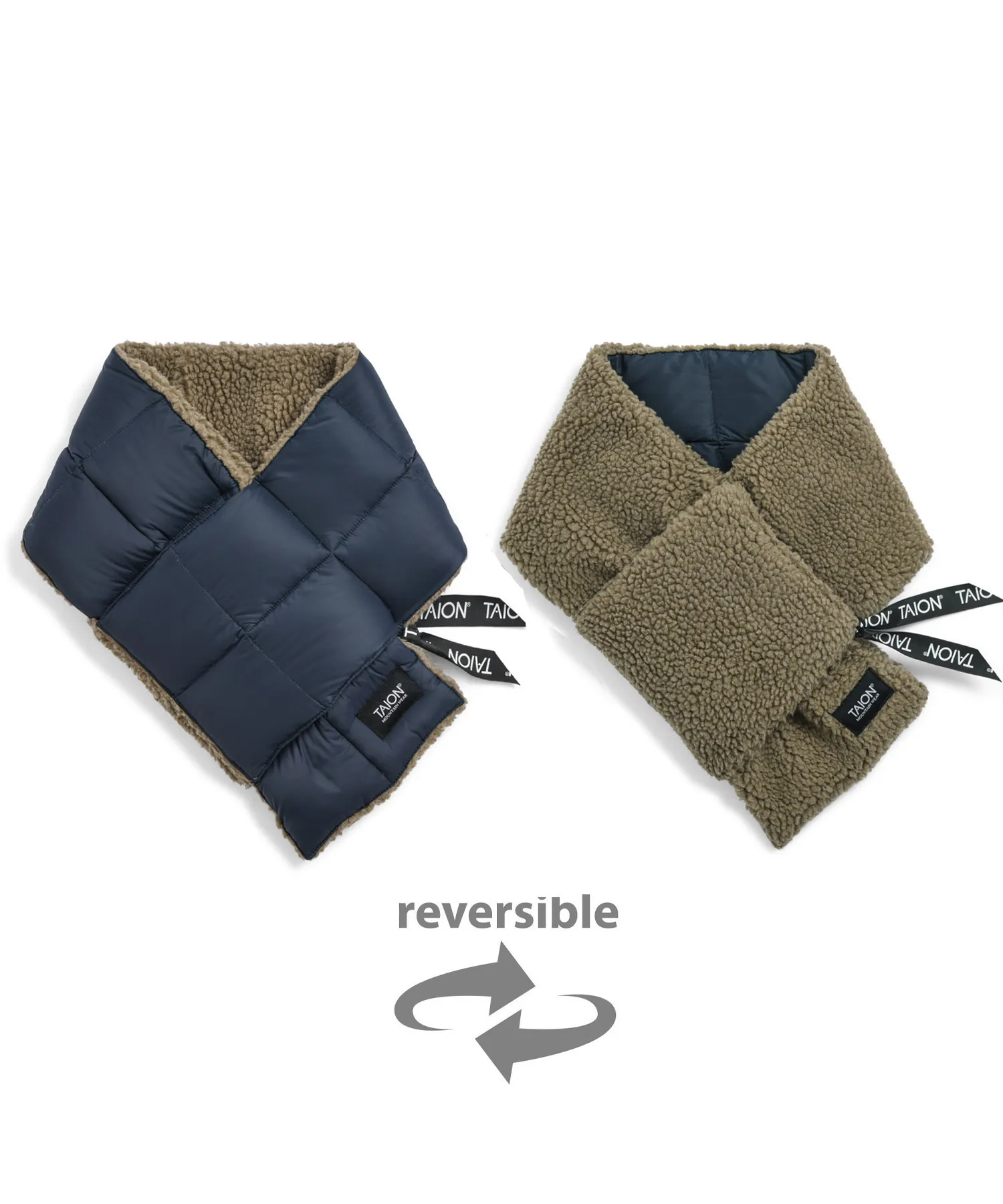 Mountain Reversible Down x Boa Scarf - Image 13
