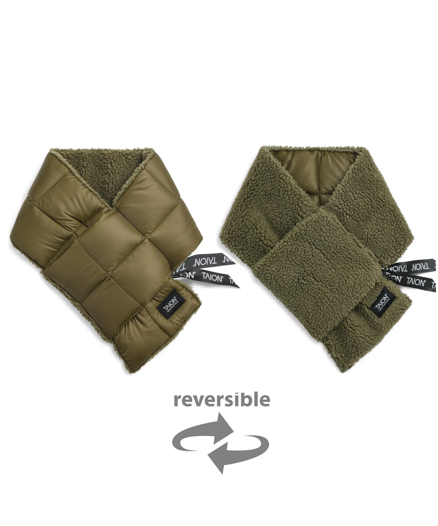 Mountain Reversible Down x Boa Scarf - Image 14
