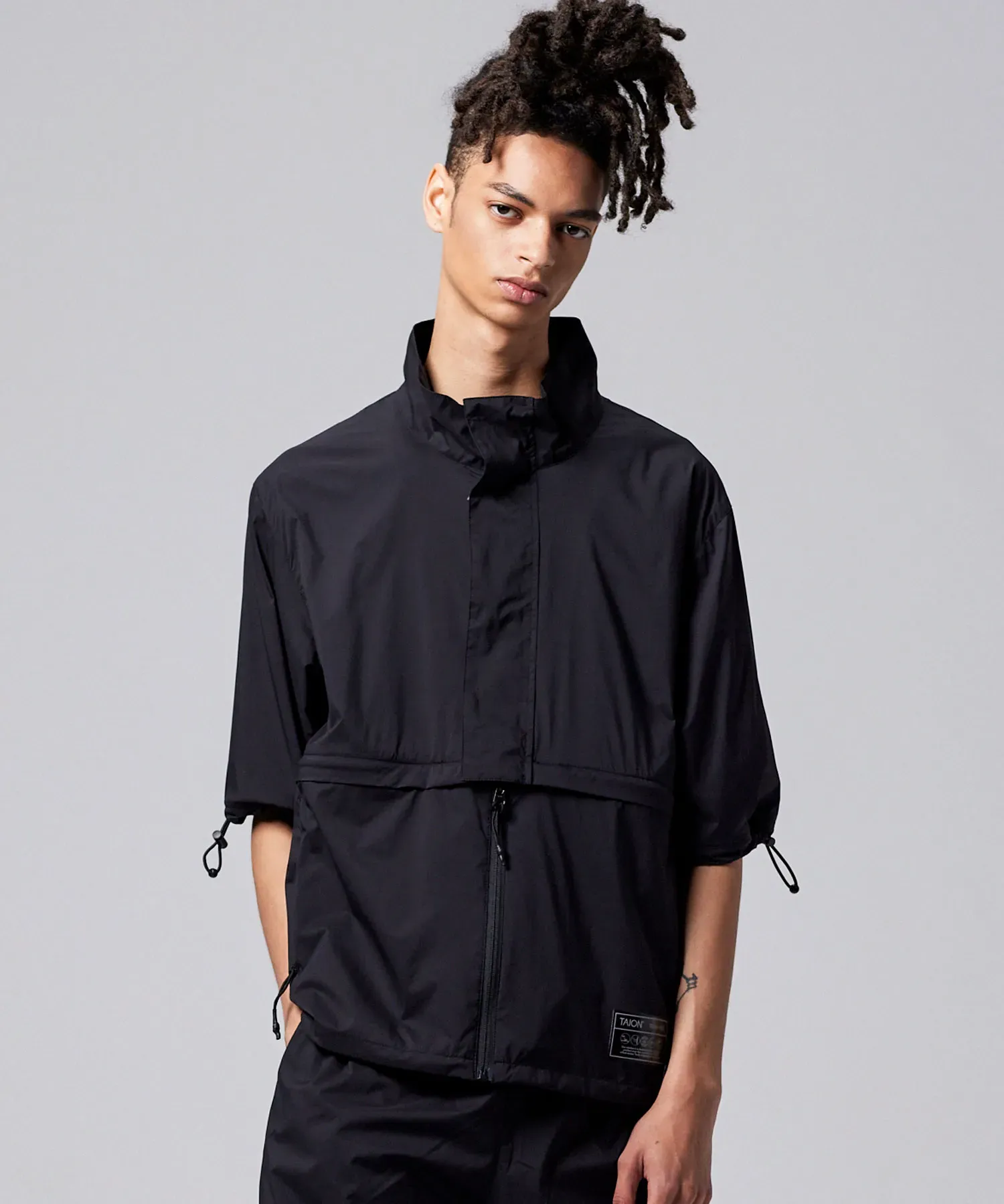 Unisex Basic Sports Hi-Neck W-Zip Detachable Light Jacket - Image 28