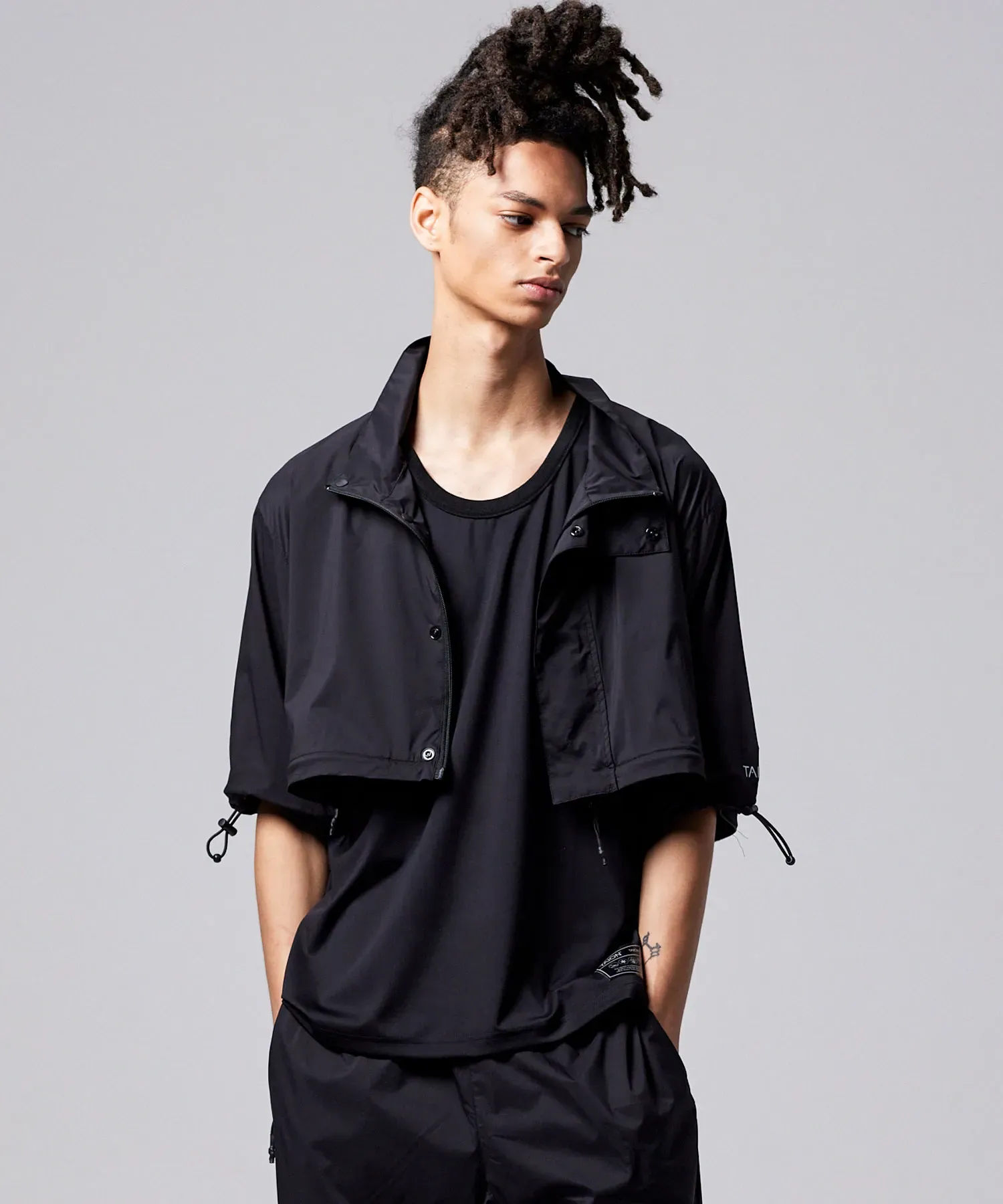Unisex Basic Sports Hi-Neck W-Zip Detachable Light Jacket - Image 32