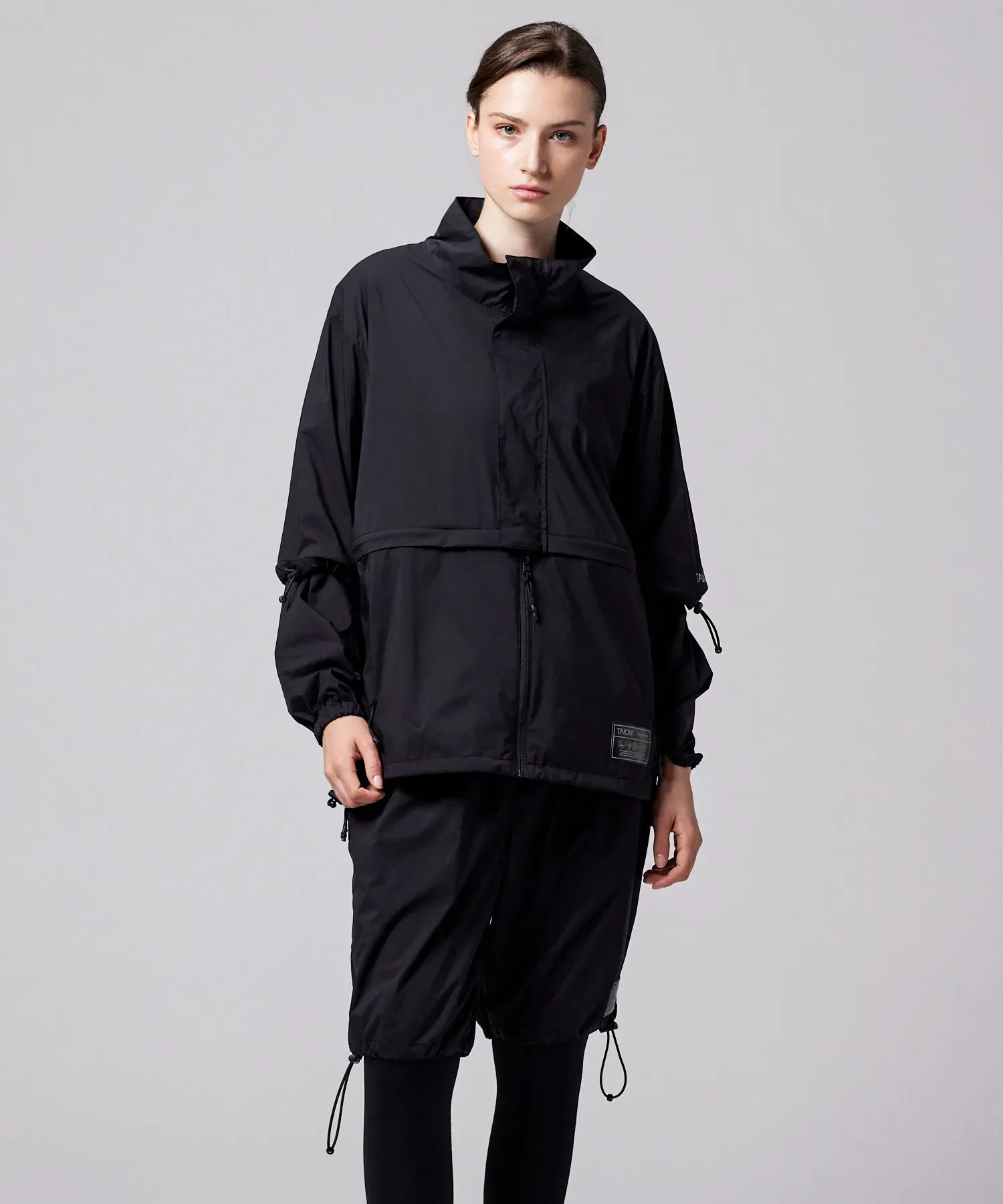 Unisex Basic Sports Hi-Neck W-Zip Detachable Light Jacket - Image 34