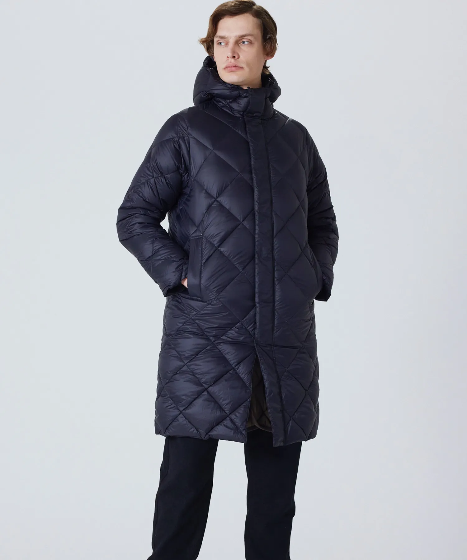 Unisex City Packable Hood Long Down Coat - Image 10