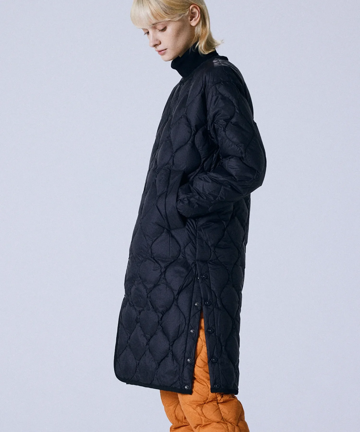 Unisex Military Over Size Crew Neck Long Down Jacket (Soft Shell) - Image 12