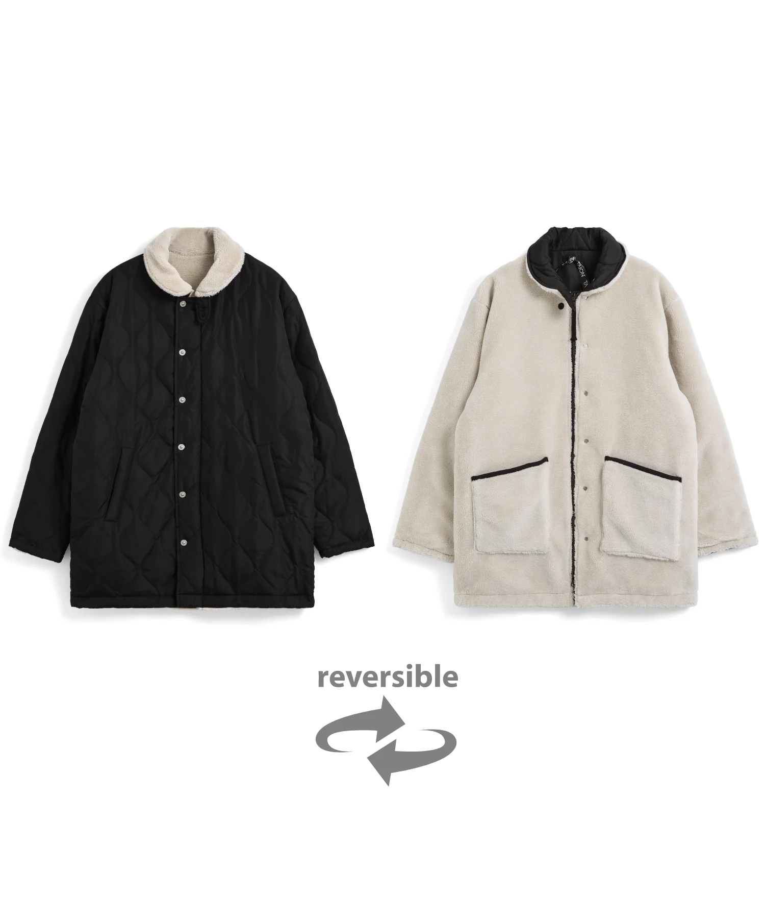 Unisex Military Reversible Down + Boa N-1 Type Jacket - Image 25