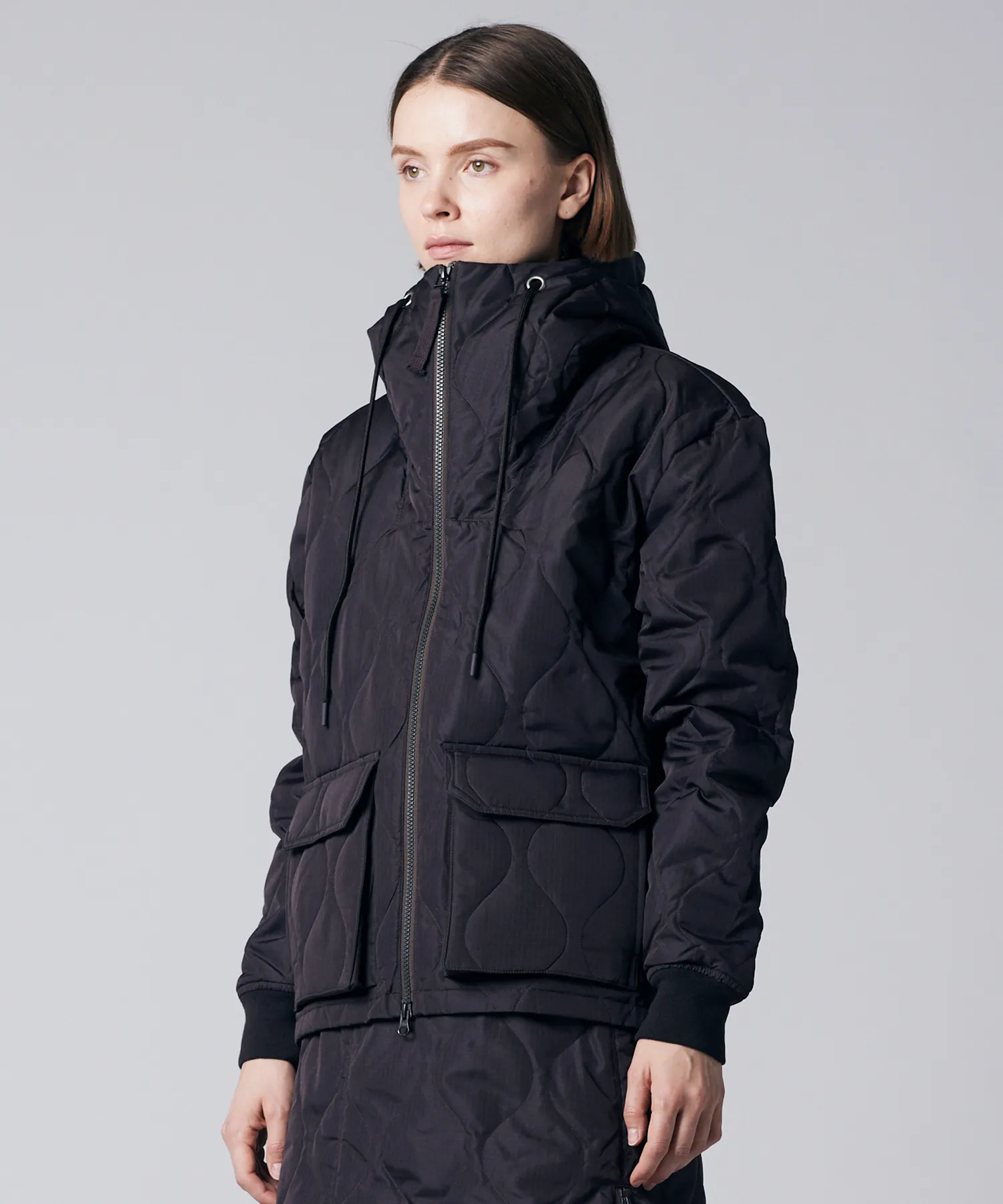 Unisex Military W-Zip Down Hoodie - Image 13