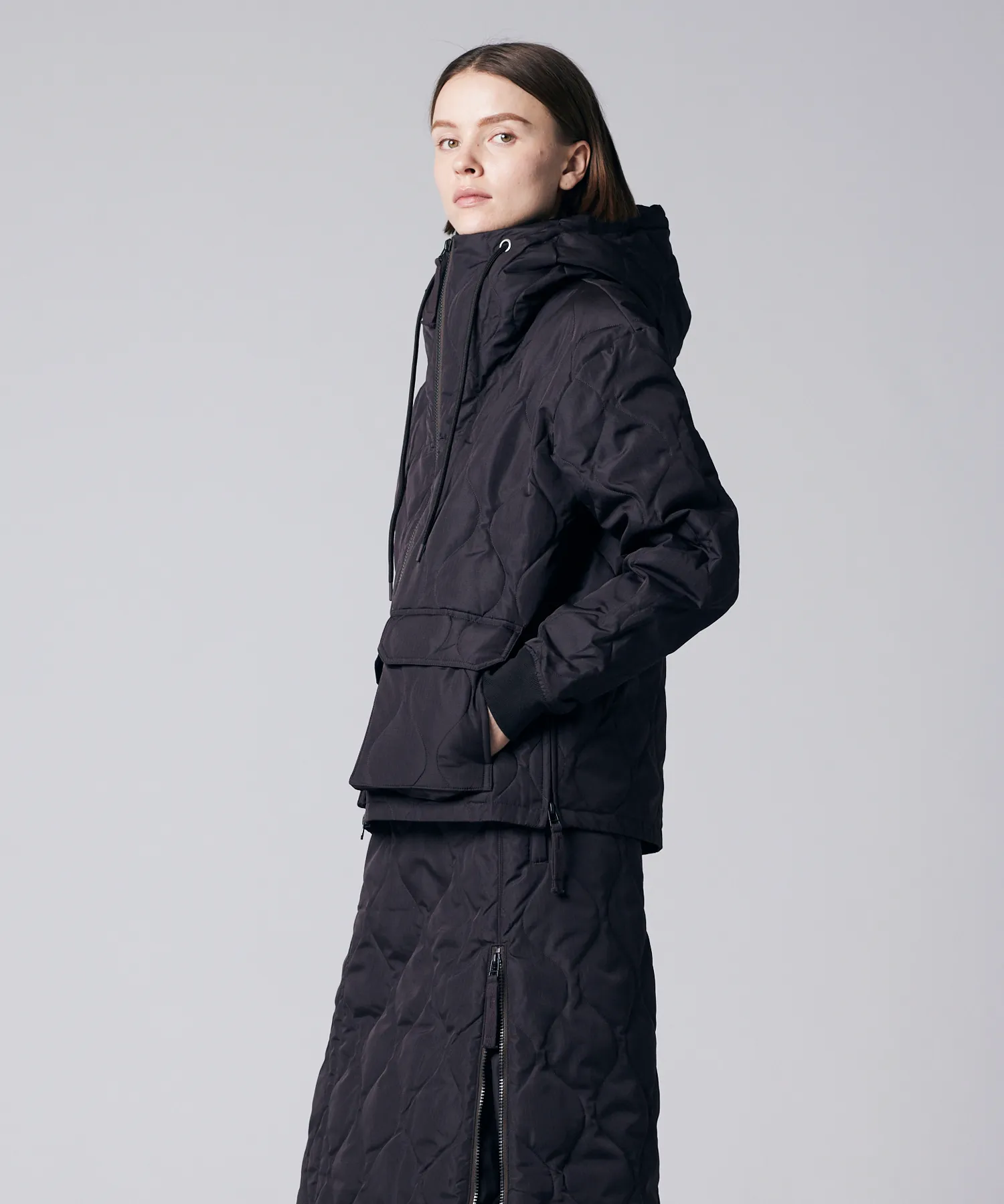 Unisex Military W-Zip Down Hoodie - Image 14