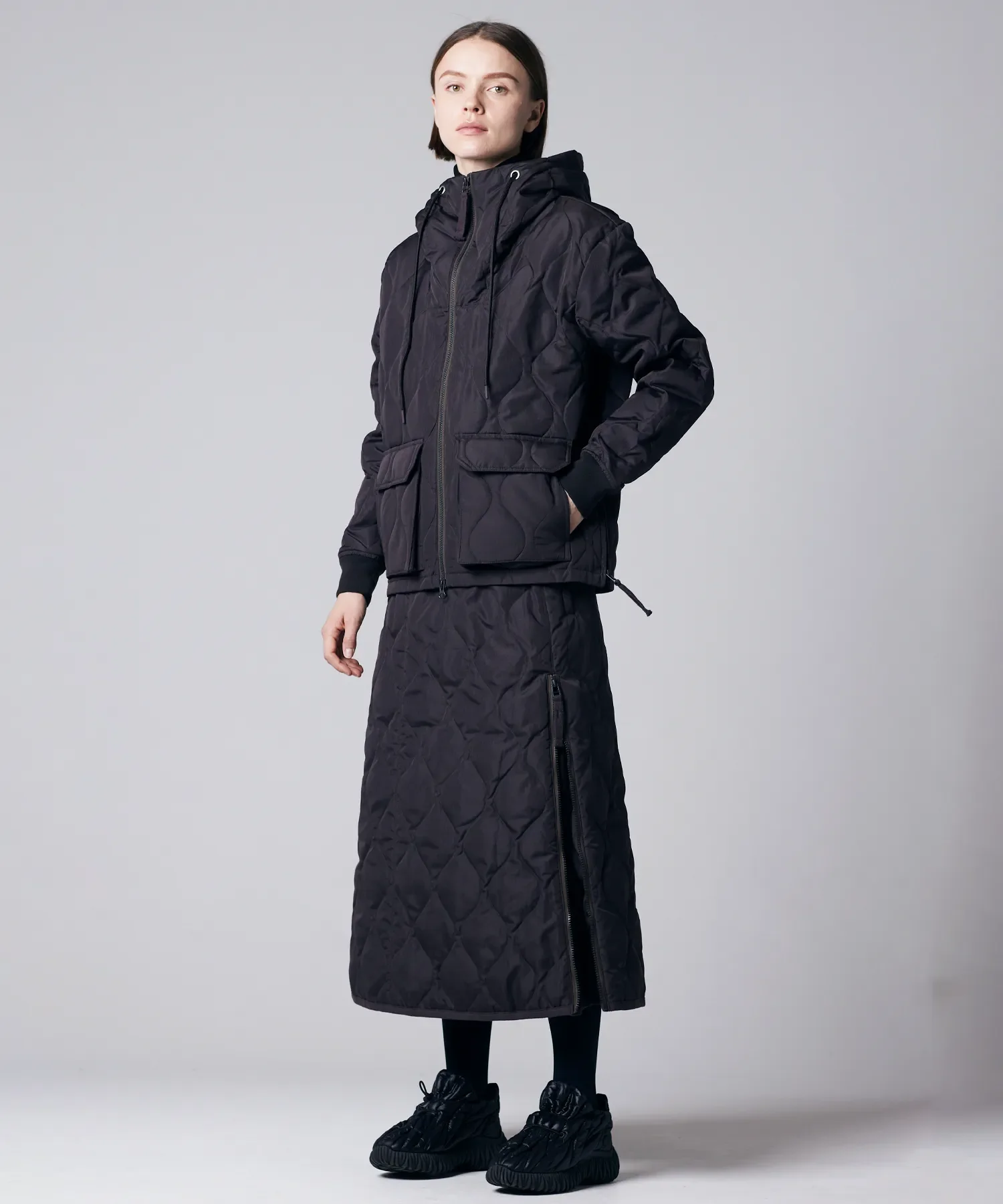 Unisex Military W-Zip Down Hoodie - Image 15