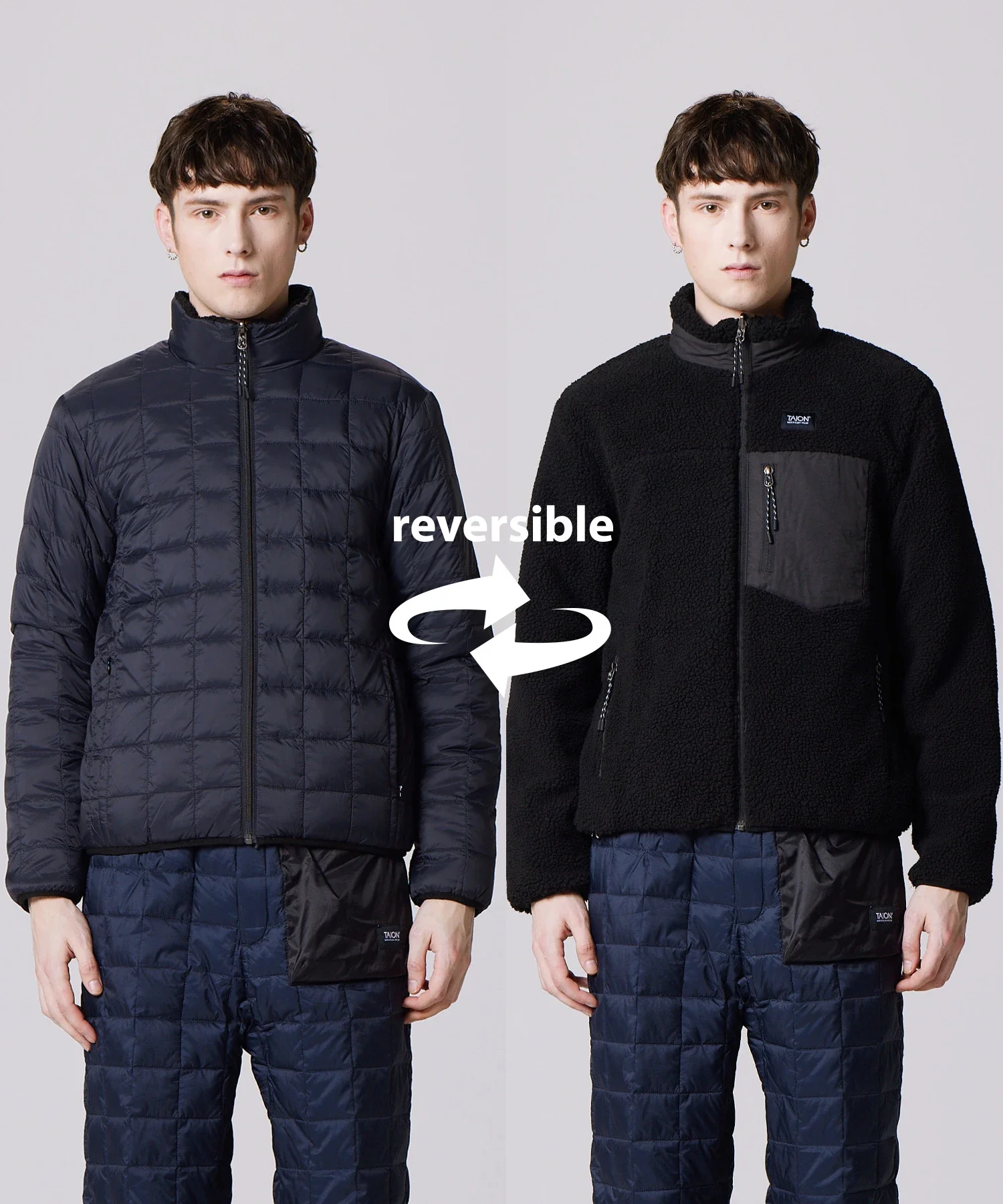 Unisex Mountain R/S Down X Boa Hi-Neck Down Jacket - Image 3