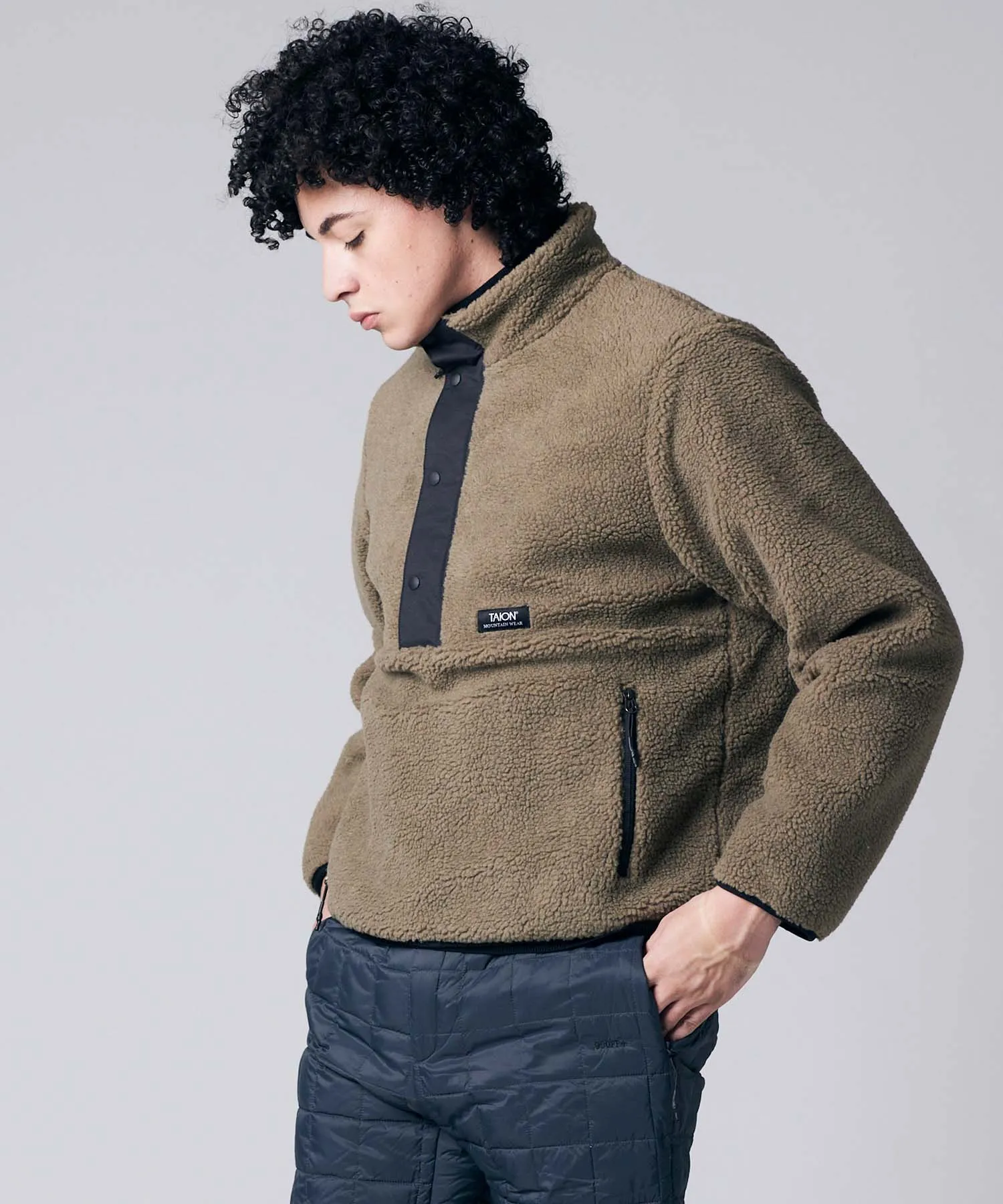 Unisex Non Down Pullover "Boa" Hi Neck Jacket - Image 14