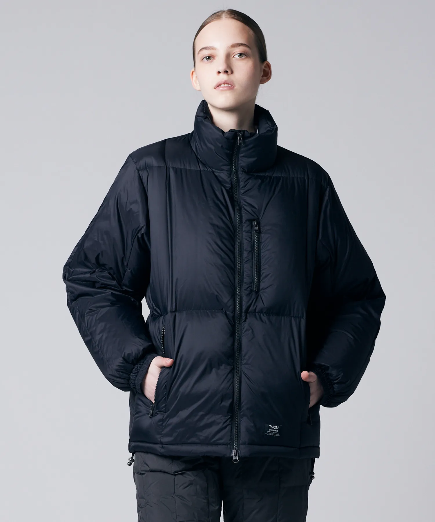 Unisex Work W-Zip Volume Down Jacket - Image 11