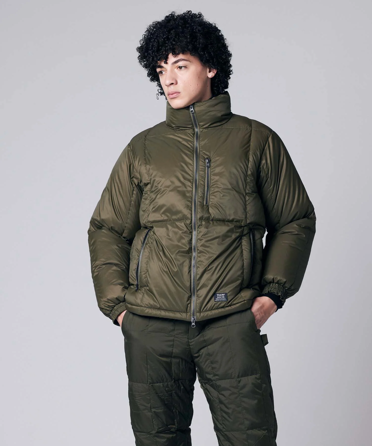 Unisex Work W-Zip Volume Down Jacket - Image 6
