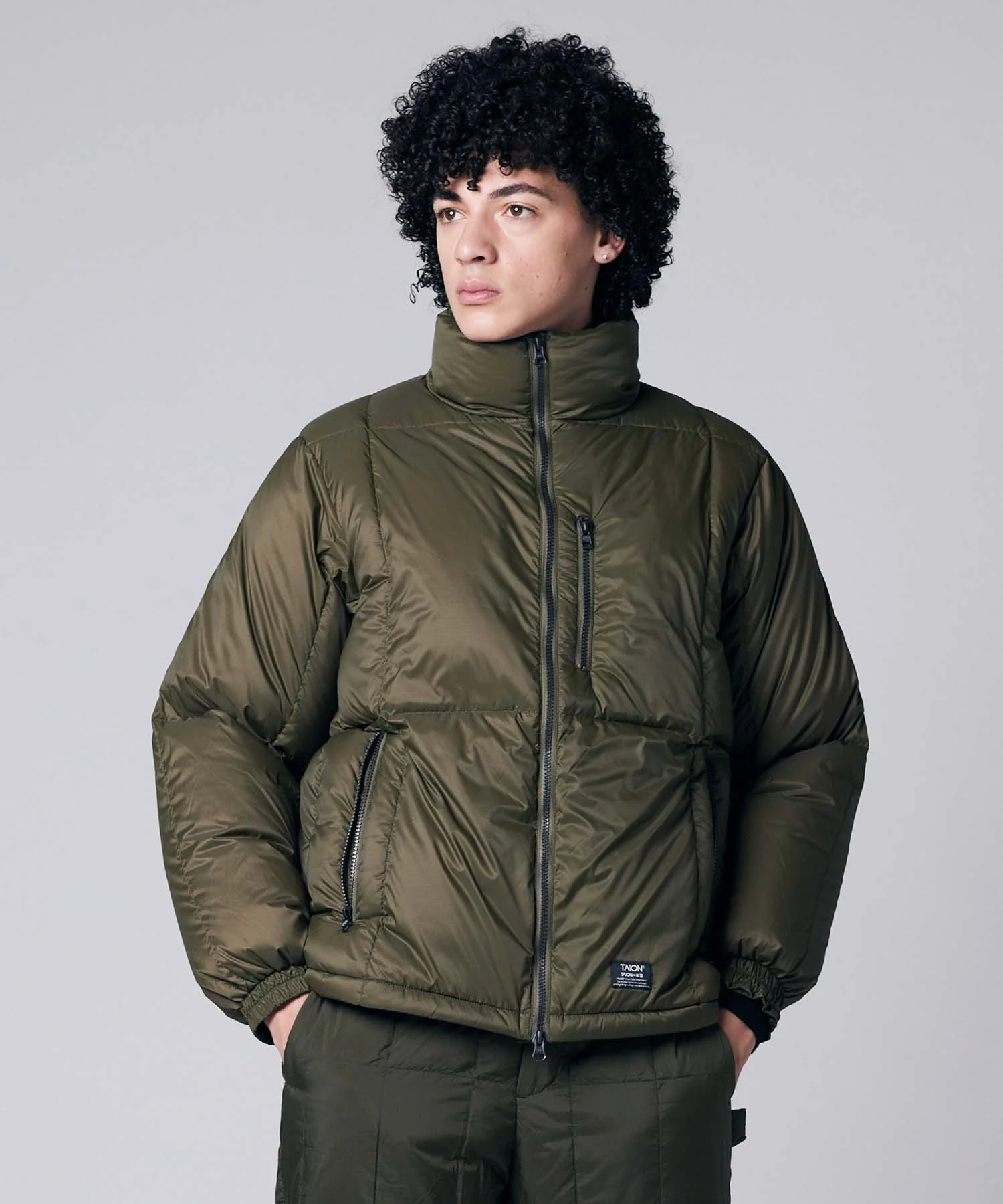 Unisex Work W-Zip Volume Down Jacket - Image 7