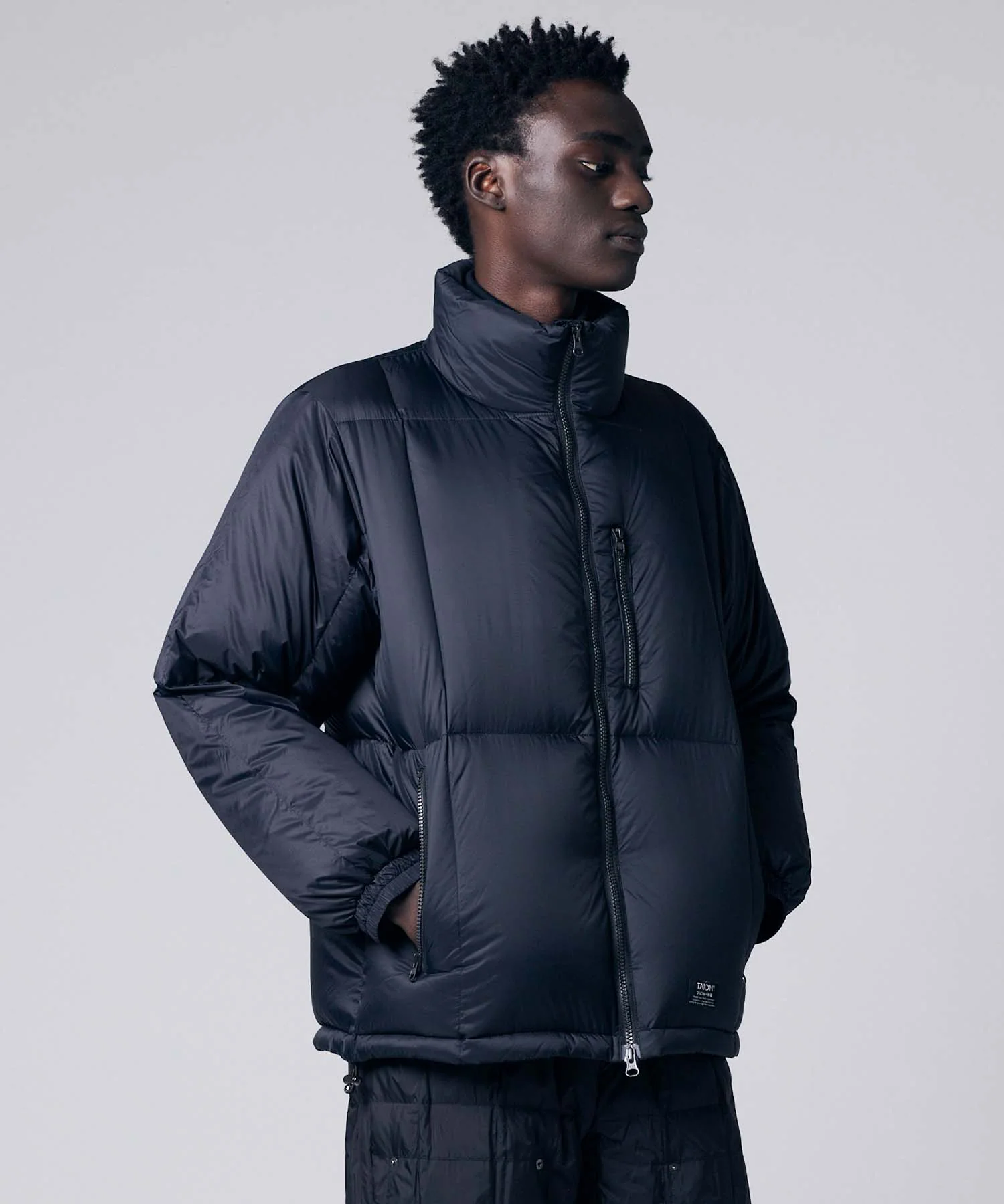 Unisex Work W-Zip Volume Down Jacket - Image 9