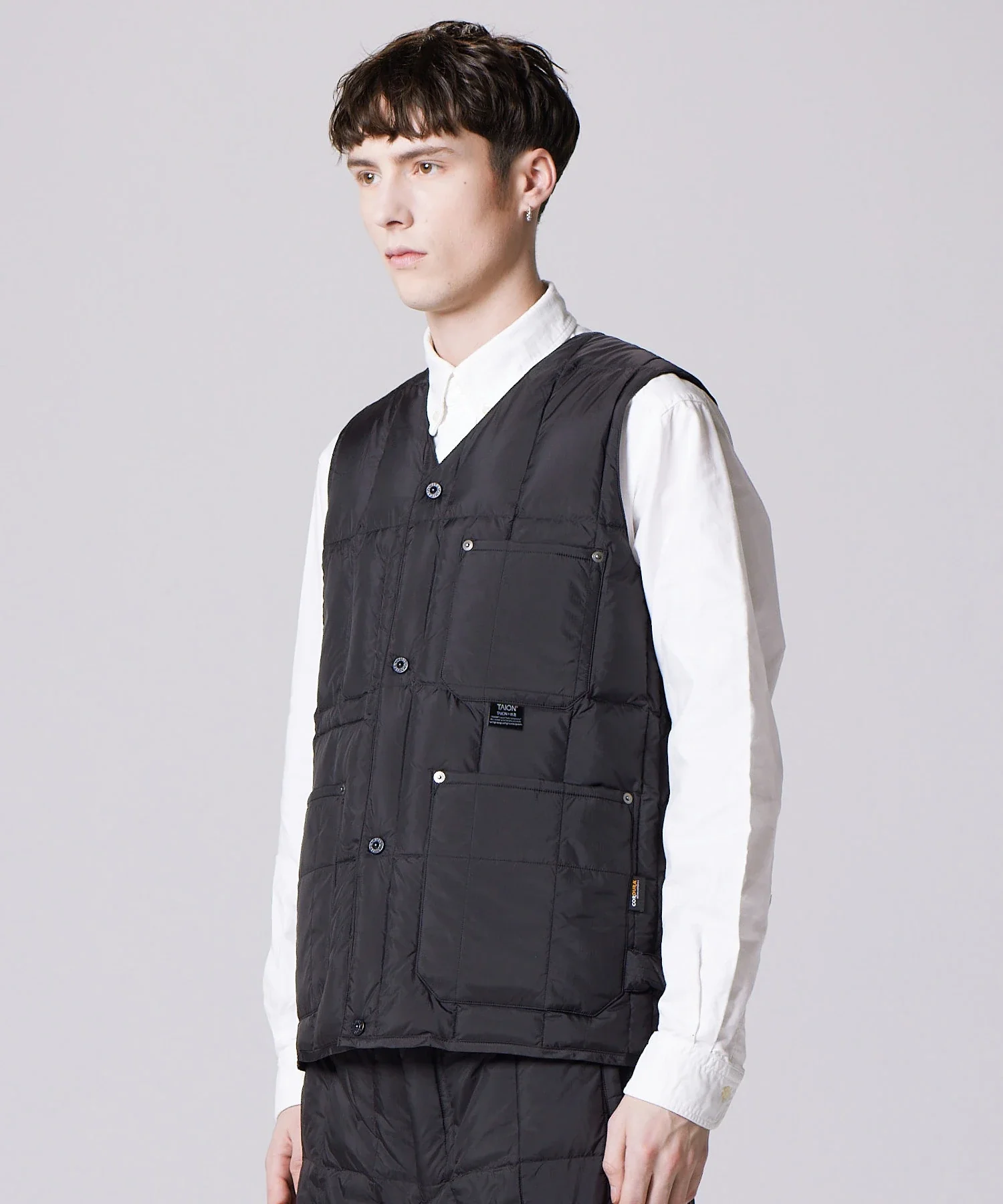 Unisex Work V-Neck Button Down Vest - Image 10