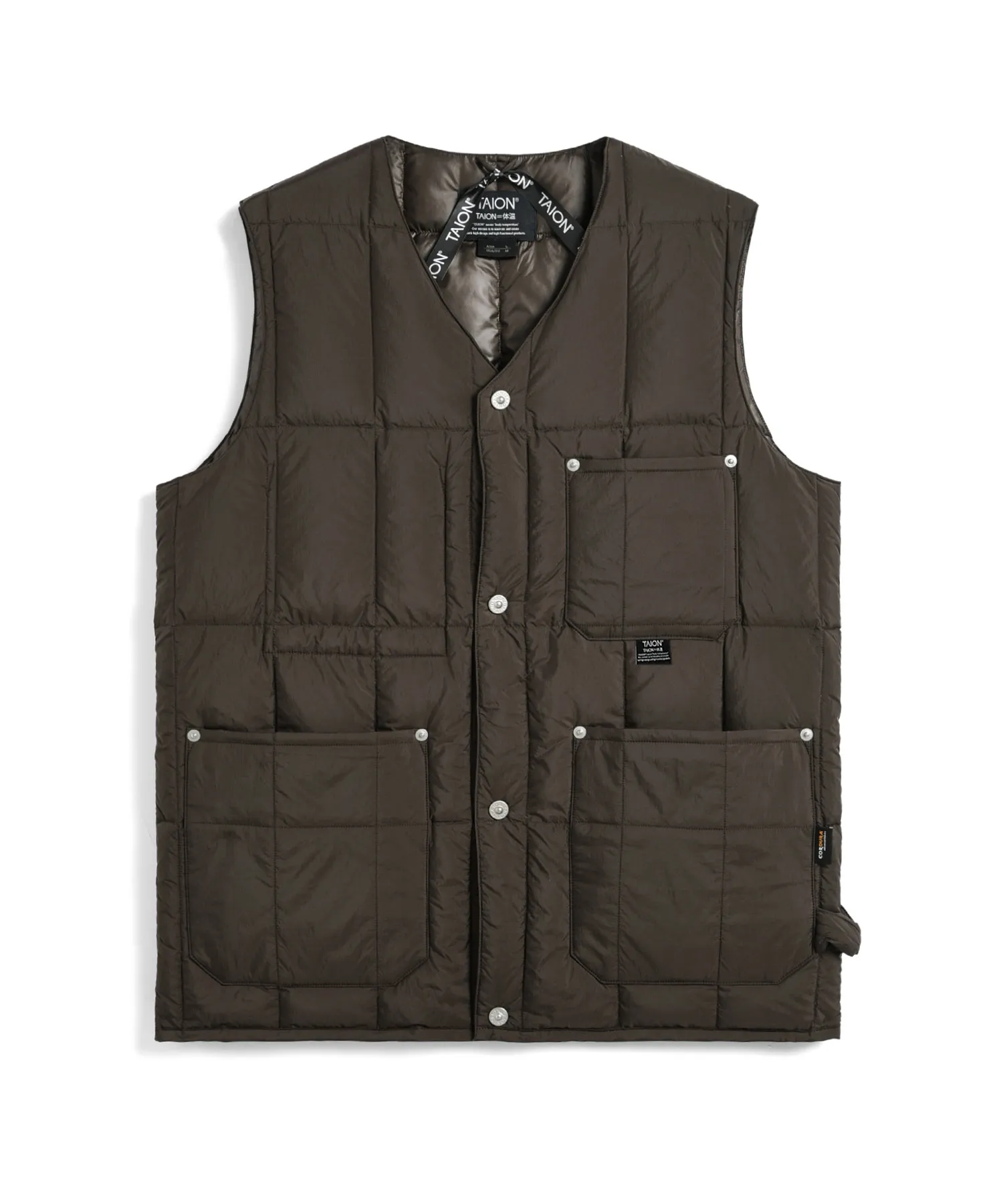 Unisex Work V-Neck Button Down Vest - Image 17
