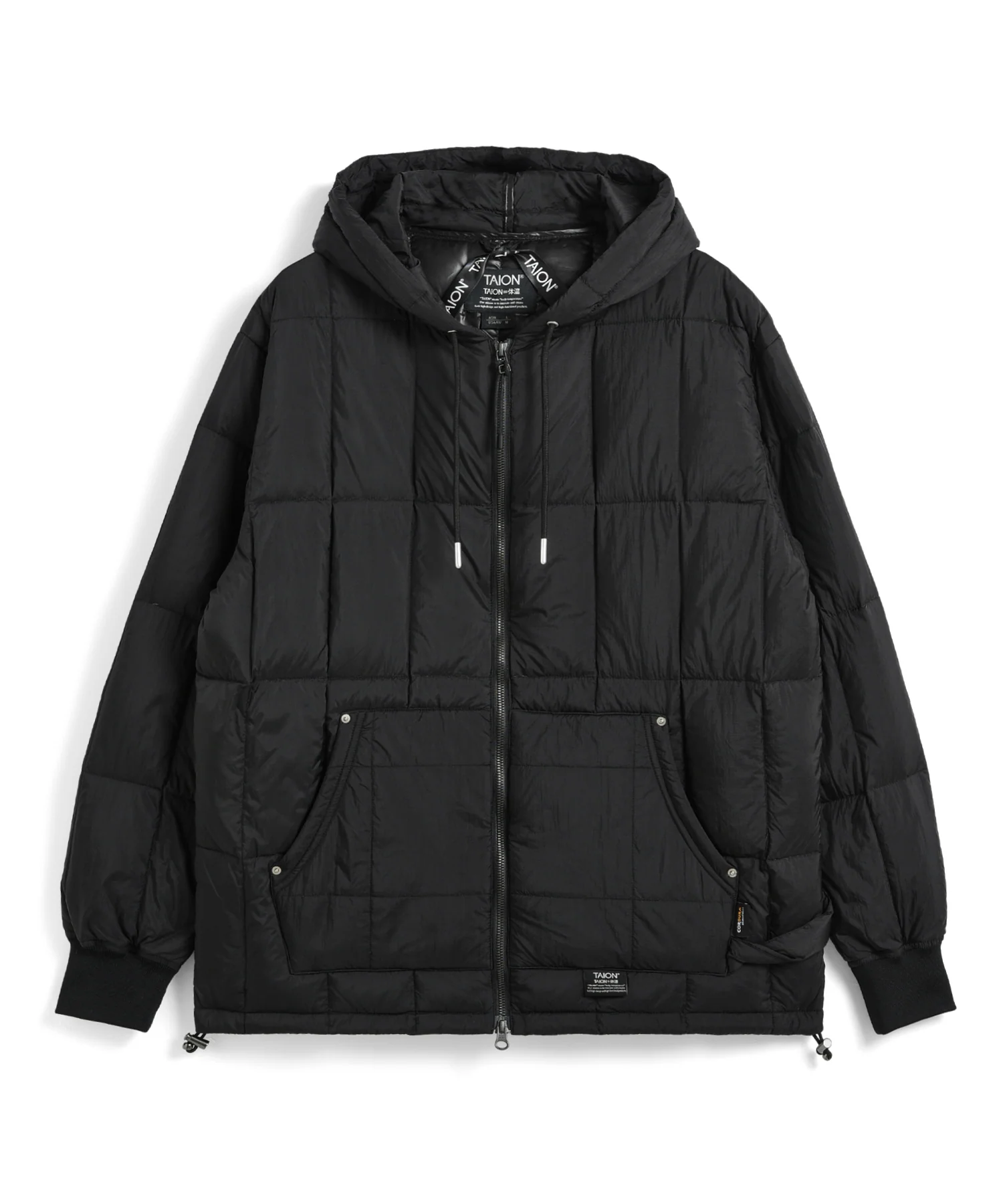 Unisex Work W-Zip Hood Rib Down Jacket - Image 17